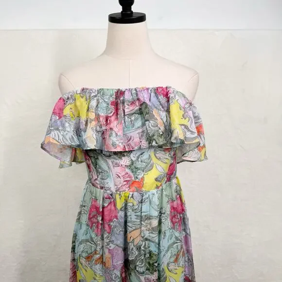 NWT Alice + Olivia Tempie Dress Lola's Dream Silk Wedding Guest Formal Size 8 - Picture 4 of 16